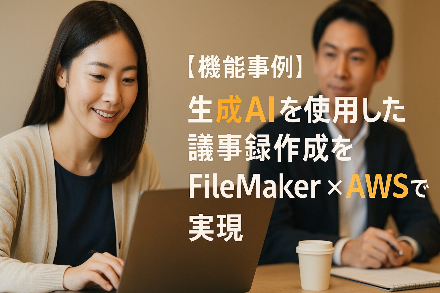 機能事例】生成AIを使用した議事録作成をFileMaker×AWSで実現