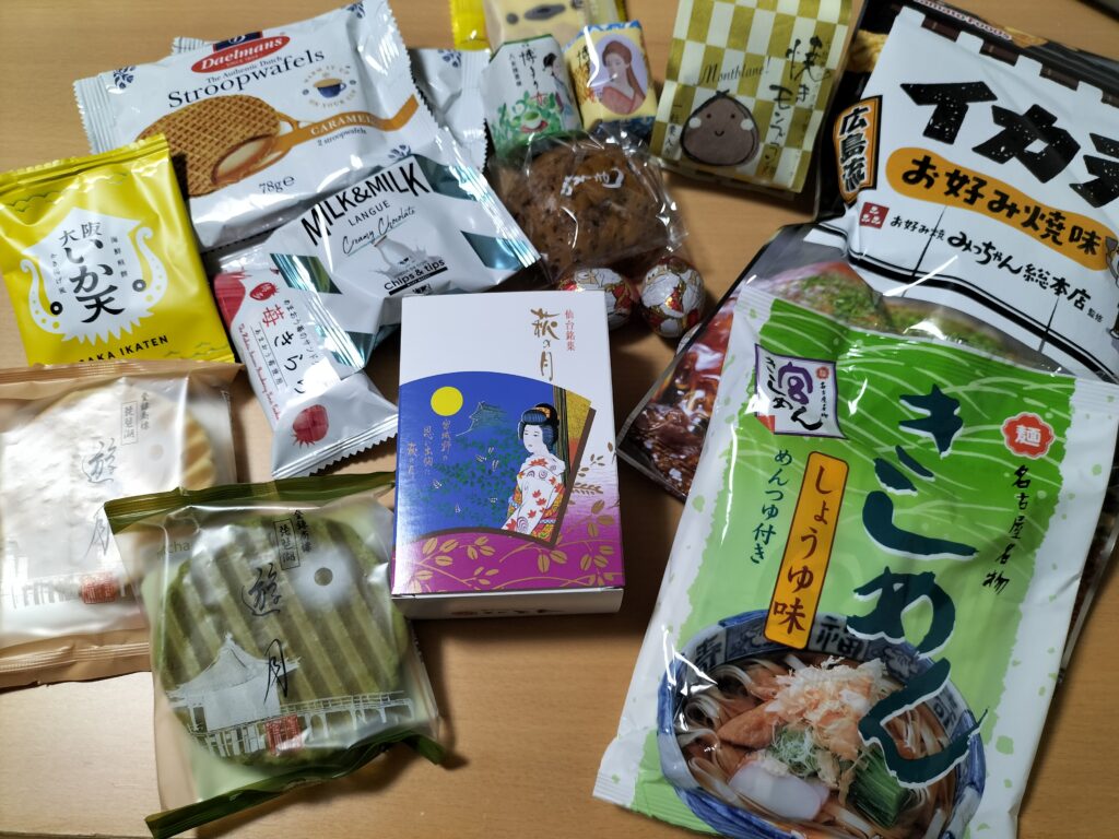 全国から持ち寄ったお土産