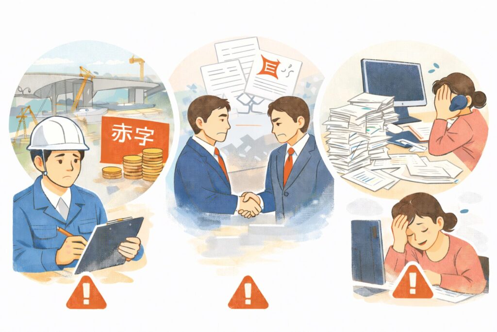 このまま放置すると起き得た経営リスク​